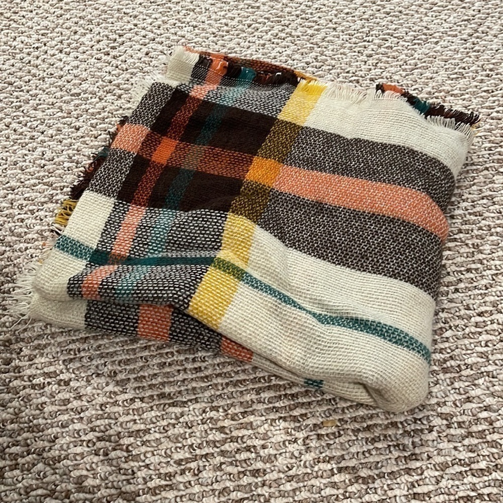 Plaid Blanket Scarf